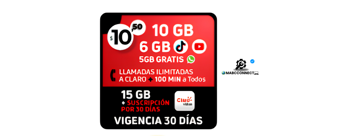 Recarga Claro Ilimitado – SOLO $10,50